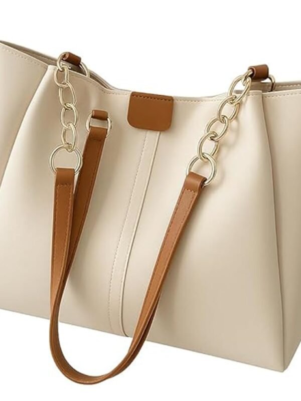 Women’s Shoulder Handbag | Elegant PU Leather Tote with Chain Strap