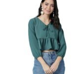 Women Babydoll Crop Top