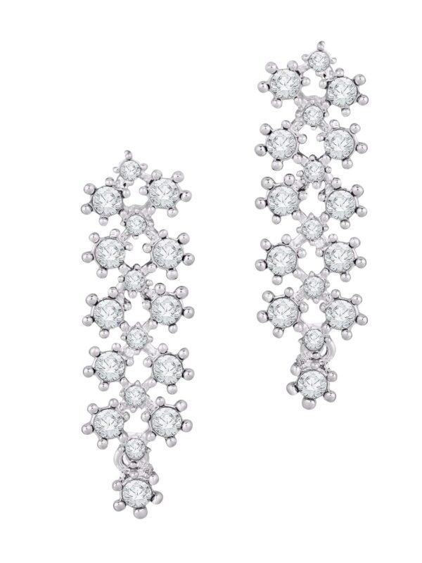 Snowflake Crystal Drop Earrings