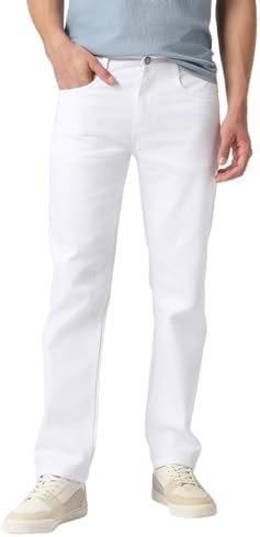 Men's Regular Fit Washed Jeans Stretchable