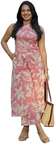 Women’s Cotton Kurta Set for Women | A-Line Kurta with Pant | Ethnic Co-ord Two