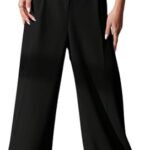 Women High Rise High Waist Trousers Flared Korean Style Formal Pants| Elegant