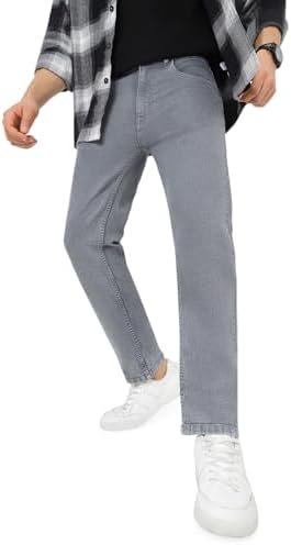 Men Mid Rise Regular Fit Washed Jeans Stretchable