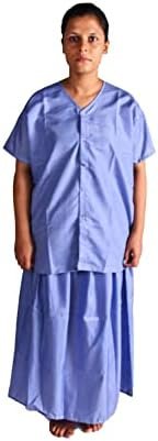 Shivangi – House of Commercial Clothing Blue Cotton Maternity Patient Wear Top