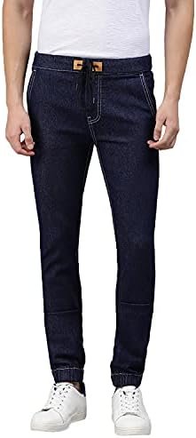 Men's Slim Fit Washed Jogger Jeans Stretchable