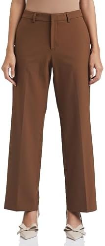 Women’s Wide Leg 4-Way Stretch Formal Trousers (Flexi-Waist | Easy Care |