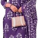 Women’s Pure Cotton Printed Straight Kurta Set with Palazzo Pants & Dupatta-
