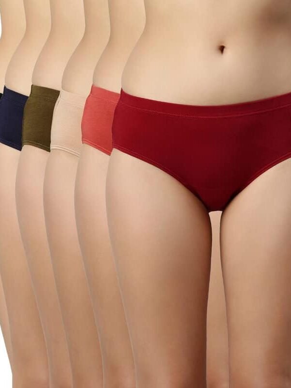 Stretchable Cotton Hipster Panties for Women, Full Coverage Grip Fit Inner