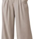 Trousers for Women High Waist | Wide Leg Trousers | Office Wear Pleated Korean