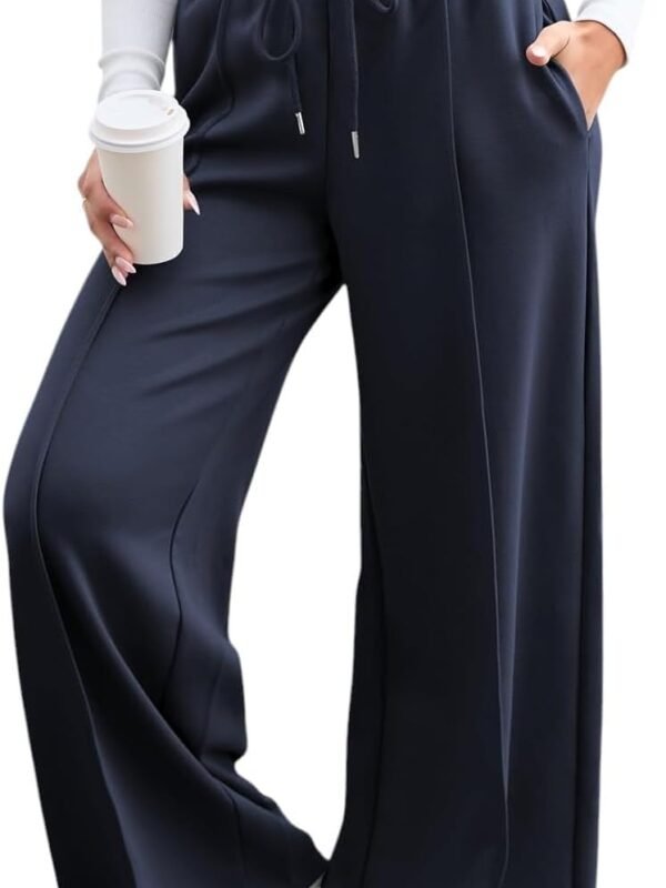 Women’s Wide Leg Drawstring Relaxed Fit Trouser