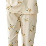 Women’s Cotton Pajama Set with Top & Pants|| Korean Night Suit|| Lightweight