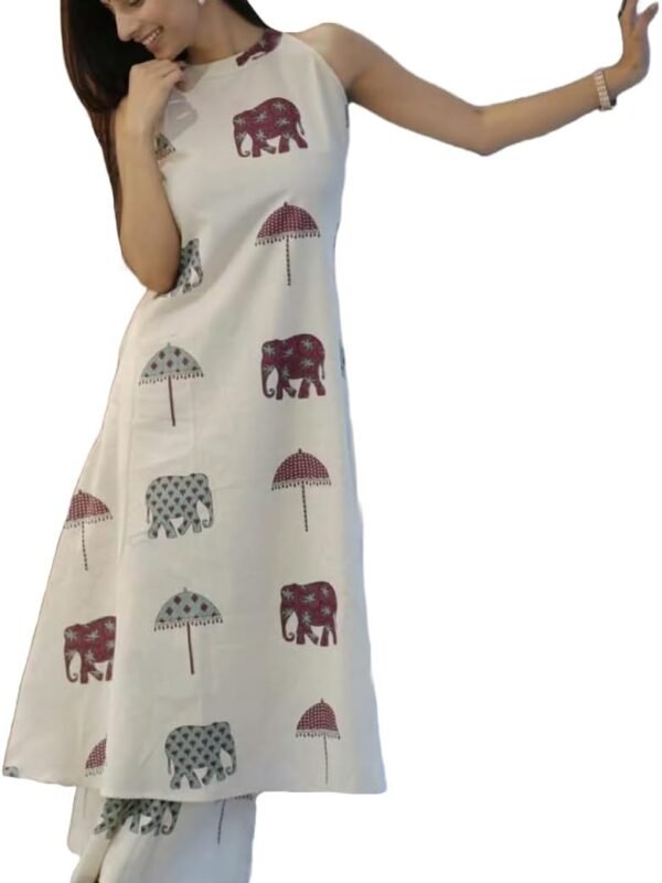 Women’s Ethnic Co-Ord Set | Kurta Pant Set | Kurta Palazzo Set | Stylish Cotton