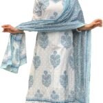 Women Cotton Block Printed Kurta Pant With Dupatta